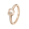 Anillo Chopard My Happy Hearts Oro Rosa 1 Diamante