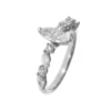 Anillo de Compromiso JI + IH Allium Marquise Diamantes Oro Blanco